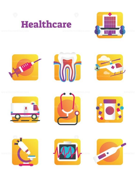 Healthcare and Medical icons