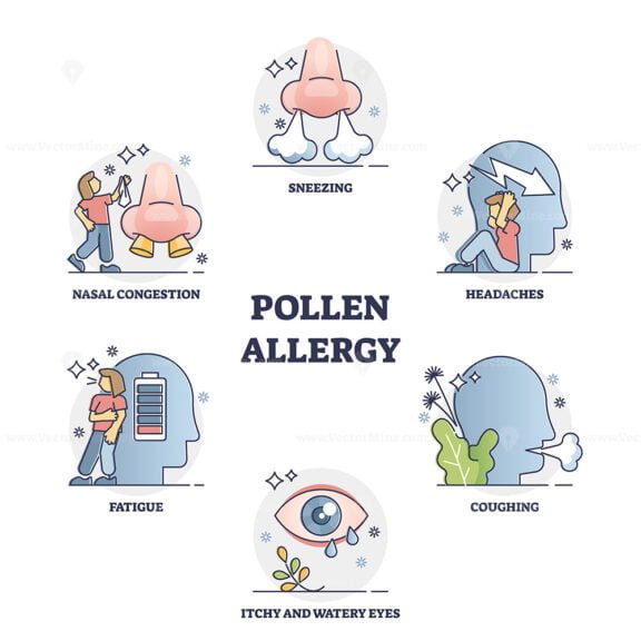 Pollen Allergy Symptoms outline