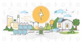 Solar power outline
