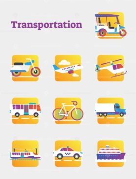 Transportation icons