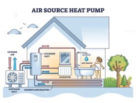 air source heat pump outline diagram 1