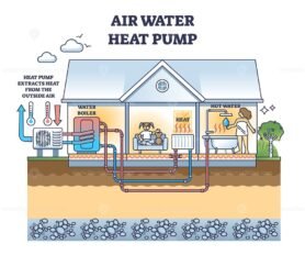air water heat pump outline diagram 1