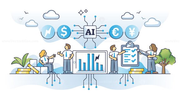 artificial intelligence in finance outline concept 1