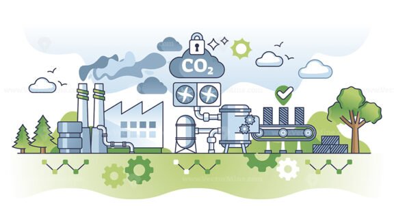 carbon capture and storage ccs revolution outline concept 1