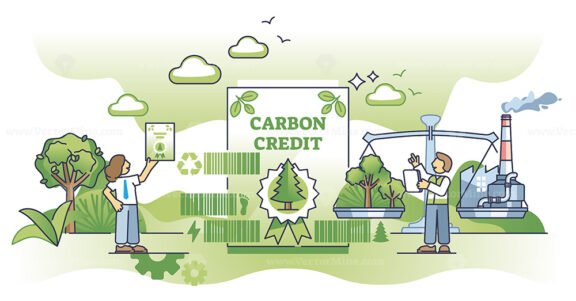 carbon credits outline concept 1