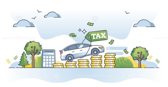 cars tax outline concept 1