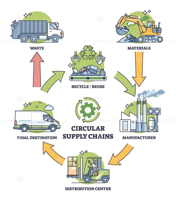 circular supply chains outline diagram 2