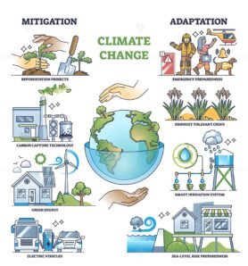 climate change mitigation and adaptation strategies outline diagram 1