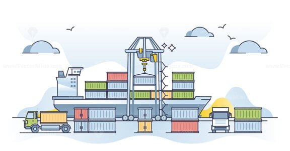 container industry outline concept 1