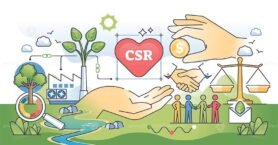 corporate social responsibility hands outline concept 1
