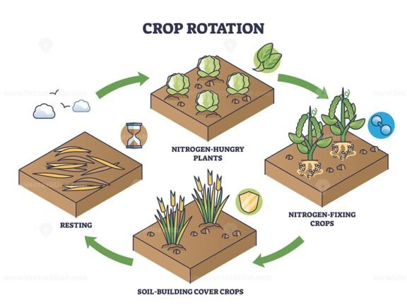 crop rotation diagram outline 1