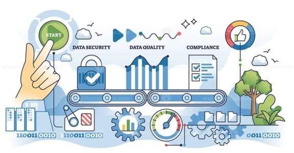data governance automation hands outline concept 1