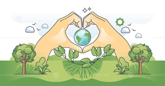environmental awareness v2 hands outlinje concept 1