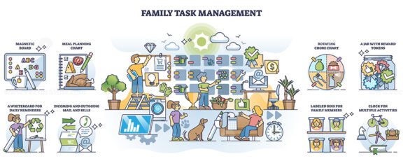 family task management concept collection 1