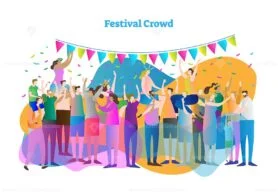 festival crowd