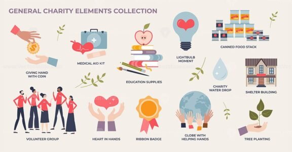 general charity elements collection 1
