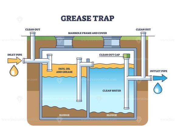 grease trap outline diagram 1
