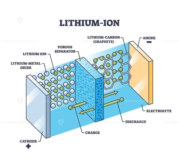 lithium ion outline diagram 1