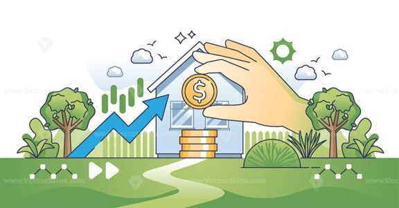 real estate investment v2 hands outline concept 1