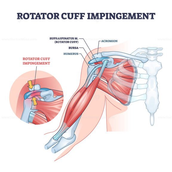 rotator cuff impingement outline diagram 1