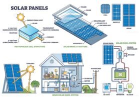 solar panel diagram outline 1