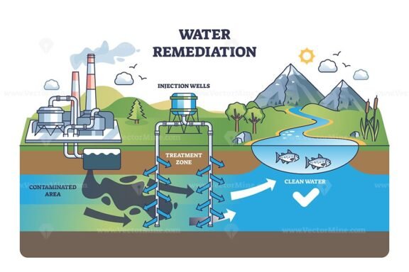 water remediation diagram v1 outline 1
