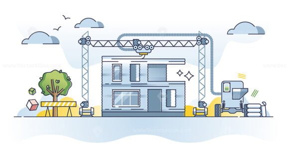 3d printed house outline concept 1