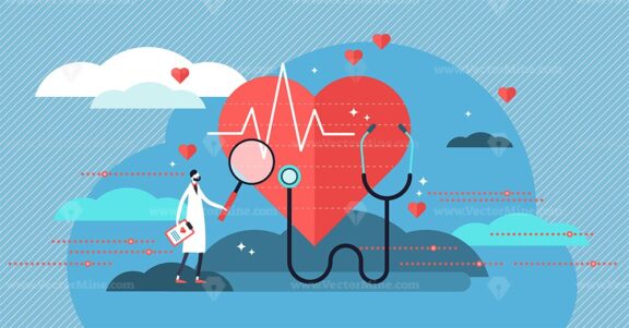 Cardiologist vector illustration