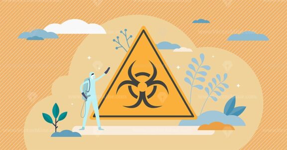 Virus infection outbreak sign vector illustration