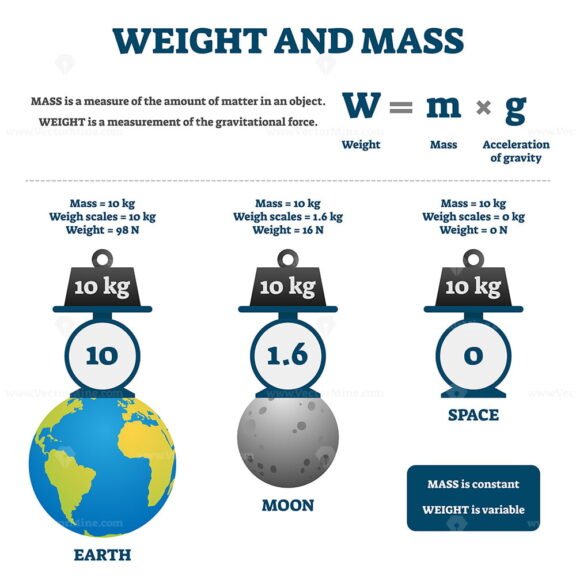 weight-and-mass-vector-illustration-vectormine