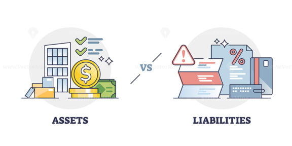 assets vs liabilities outline diagram 1