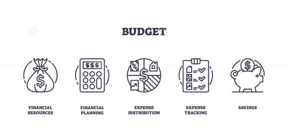 budget icons outline 1