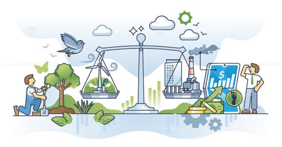 carbon credits market outline concept 1