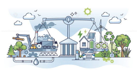 carbon neutrality and climate change mitigation outline concept 1