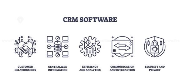 crm software icons outline 1