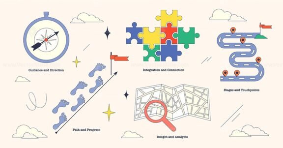 customer journey mapping neubrutalism collection 1