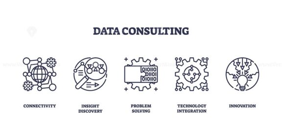 data consulting icons outline 1