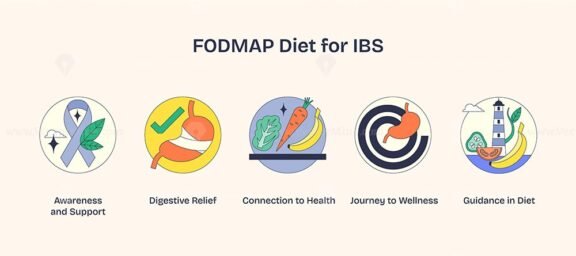 fodmap diet for ibs neubrutalism icons 1