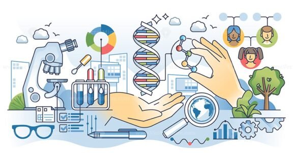 genetic testing hands outline 1