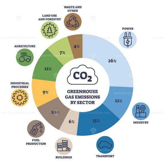 greenhouse gas emissions by sector outline 1