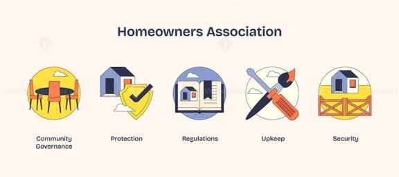 homeowners association neubrutalism icons 1