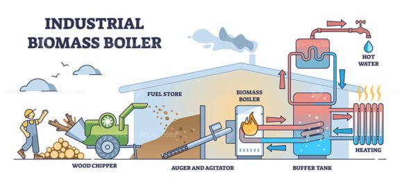 industrial biomass boiler outline 1