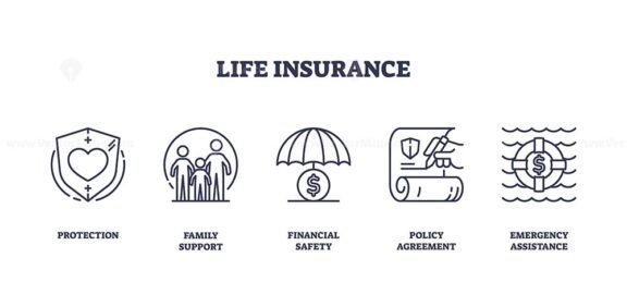 life insurance icons outline 1