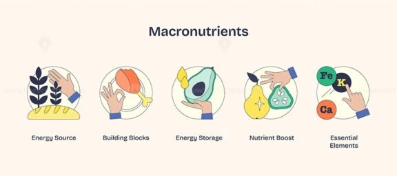 macronutrients neubrutalism icons 1