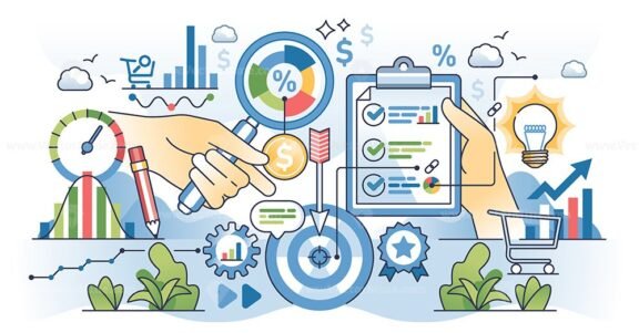 market analysis hands outline 1