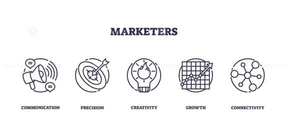 marketers icons outline 1