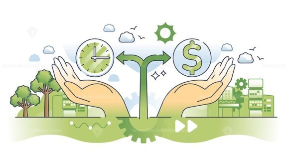 opportunity costs hands outline concept 1