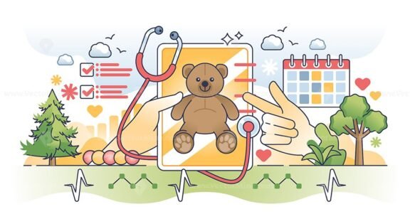 pediatric emr hands outline concept 1