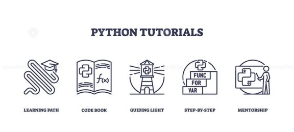 python tutorials icons outline 1