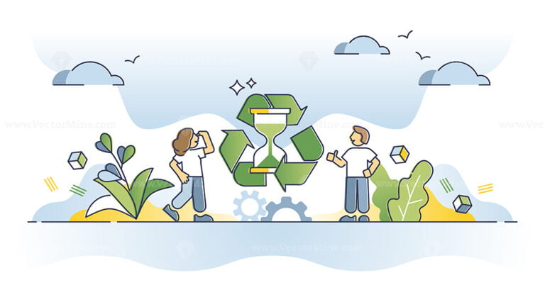 Reduce, reuse, repair and recycle strategy to save resources outline ...